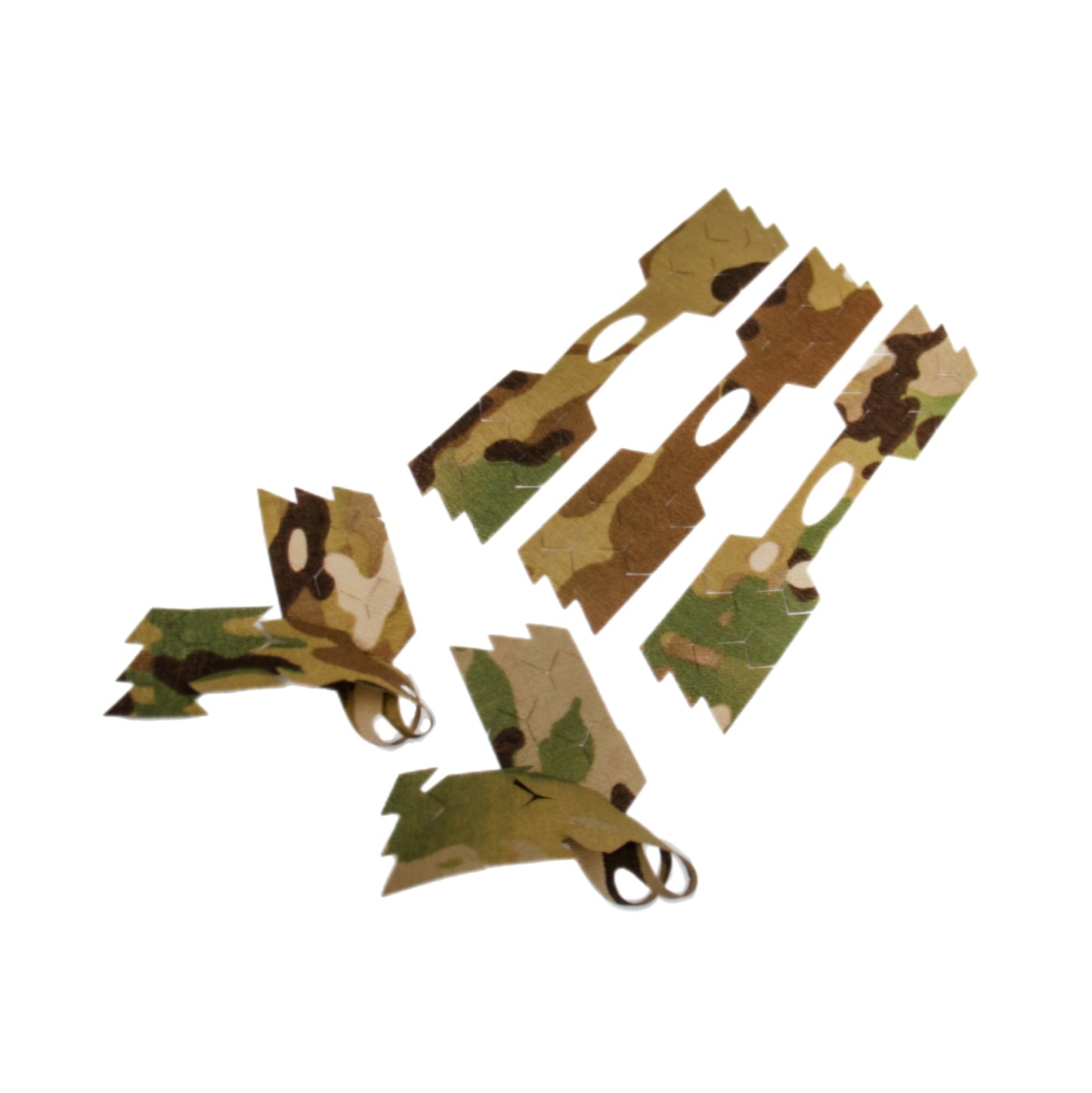 scrim strips to add to your concealment package. This arrow strip helps add texture, and break up your silhouette.